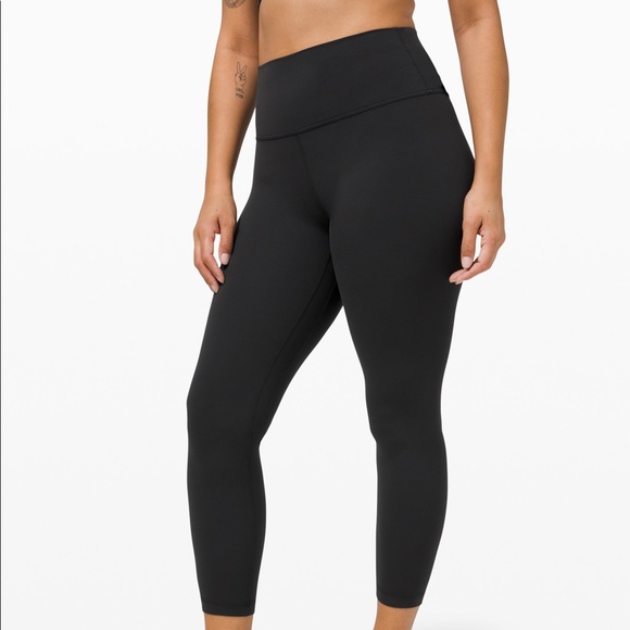 Lululemon leggings - black aligns 3/4 - Picture 2 of 2